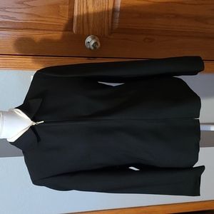Collared jacket, sz 10, black, evan-picone